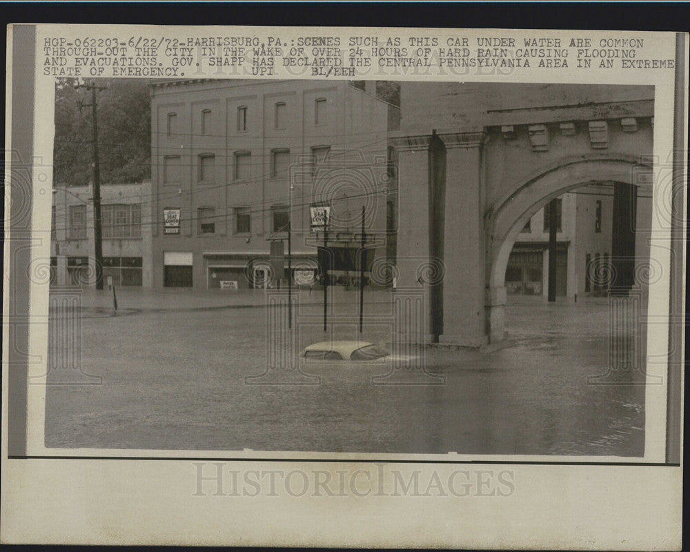 1972 Press Photo Pennsylvania Flooding - Historic Images