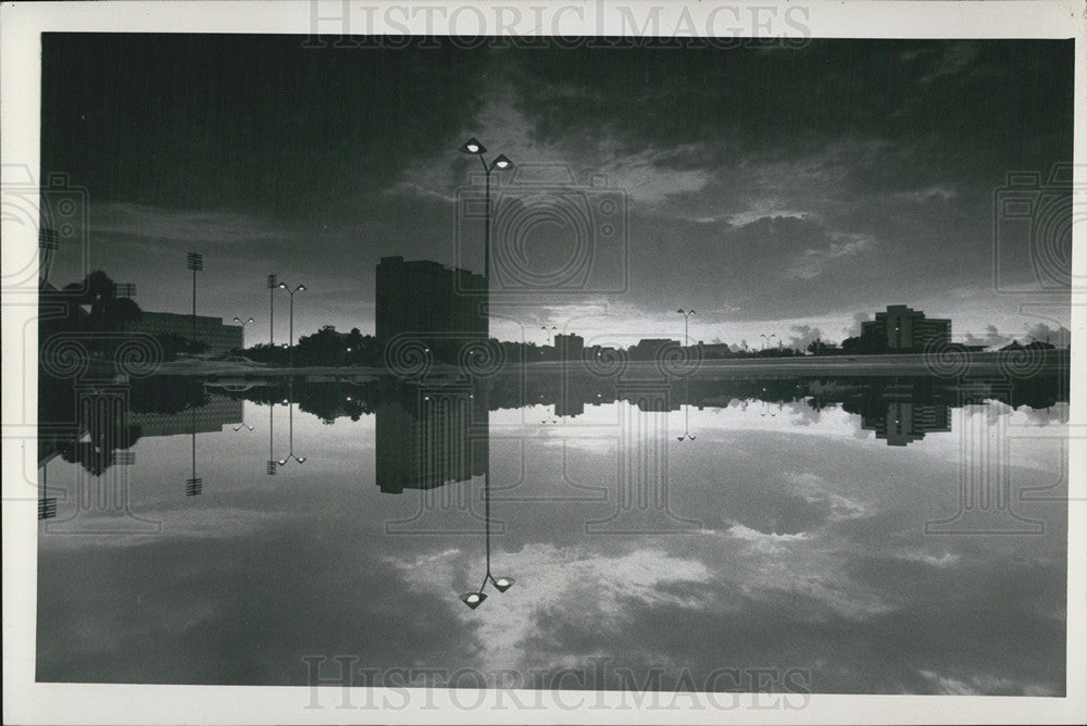 1971 Press Photo Don Ce-Sar Hotel/Rainstorm/St. Petersburg Florida - Historic Images