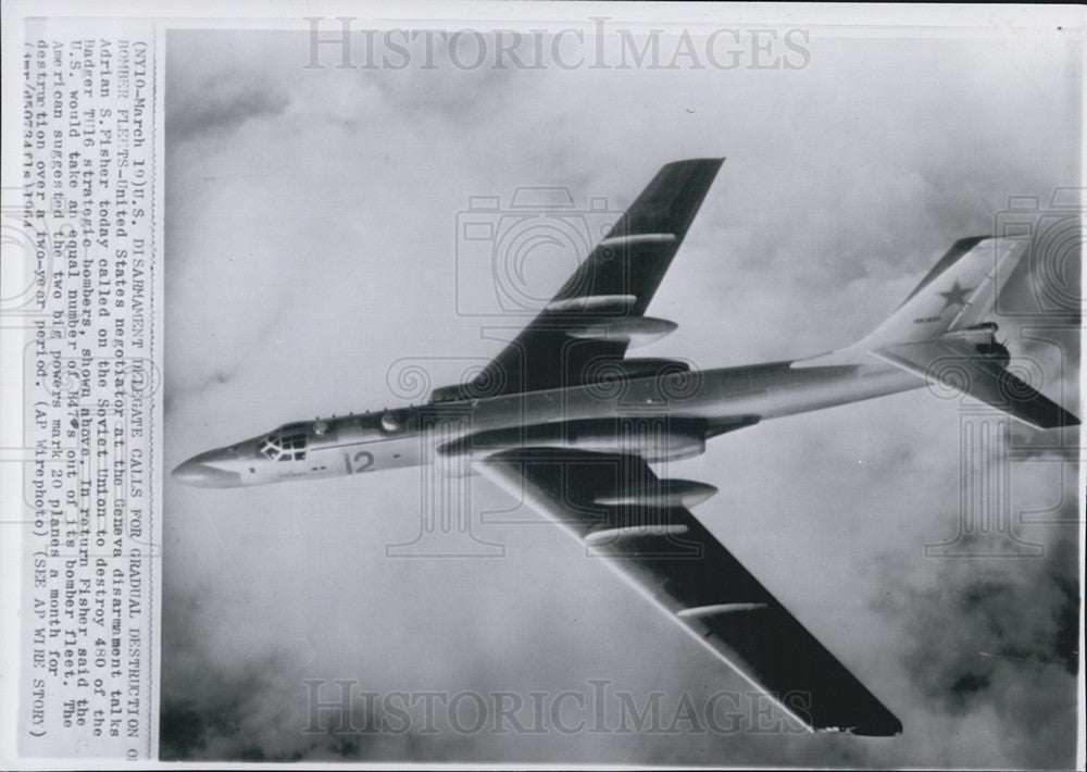 1964 Press Photo US negotiator at the Geneva disarmament talks Adrian S. Fisher - Historic Images