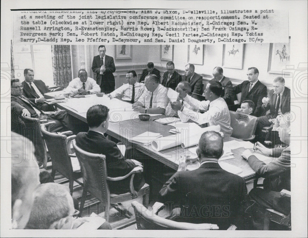 1965 Press Photo Illinois Joint Legislative Conference Committee - Historic Images