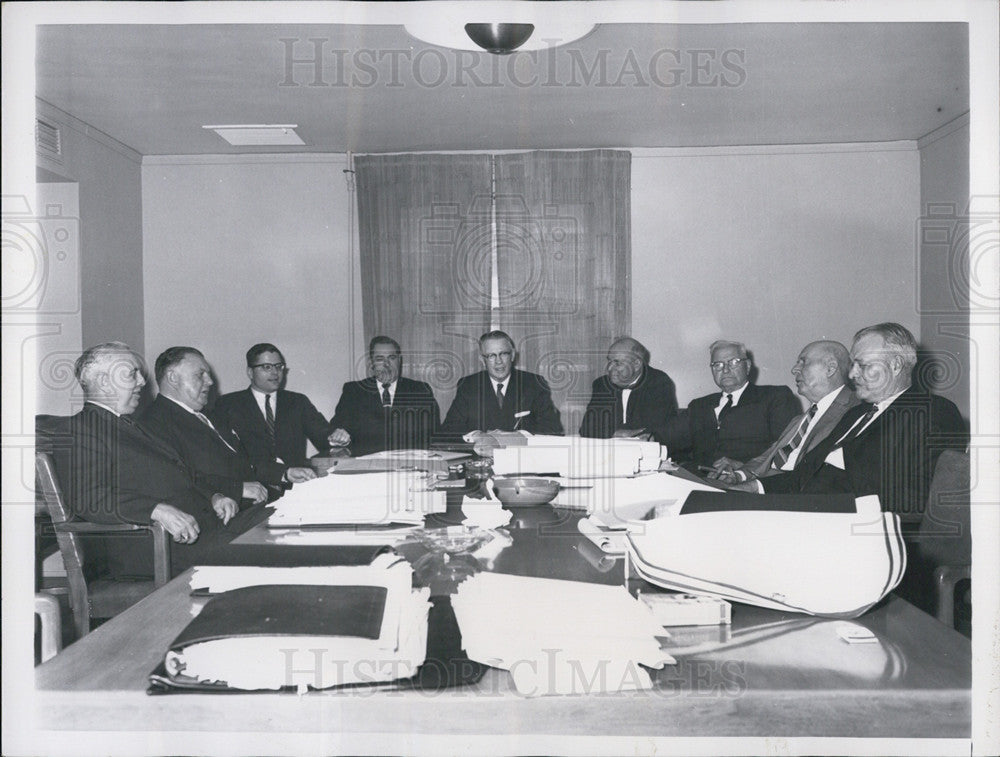 1963 Press Photo members of Illinois House Reapportionment Committee - Historic Images