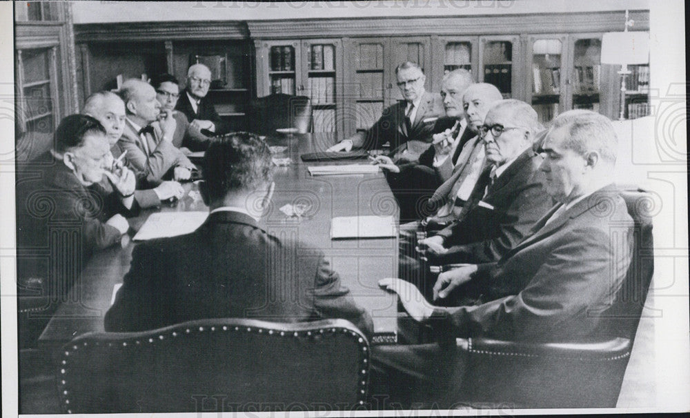 1963 Press Photo Newly appointed Legislative Reapportion- ment Committee - Historic Images