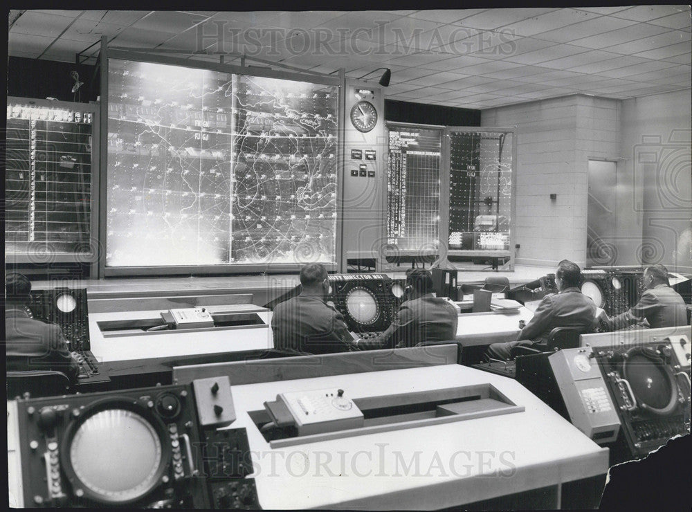 1960 Press Photo &quot;Blue Room&quot; is the Missile Master&#39;s nerve center - Historic Images