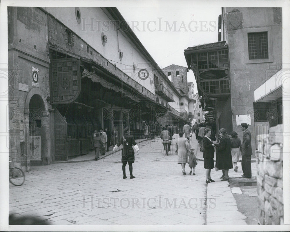 1948 Press Photo Ponte Vecchio in Florence, Italy - Historic Images