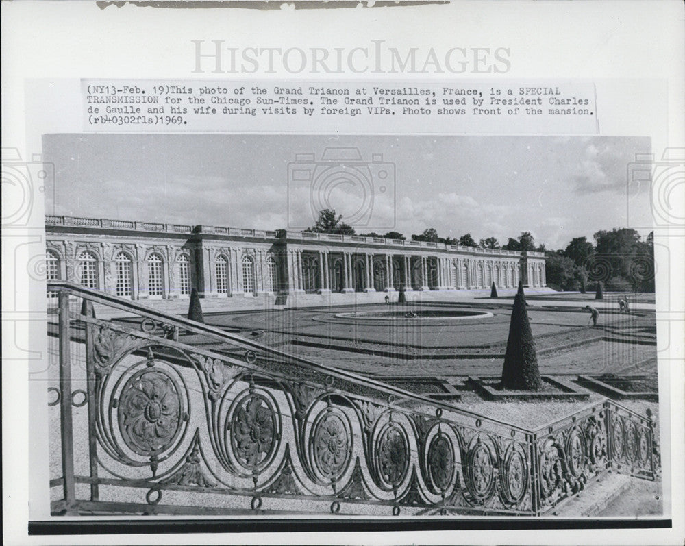 1969 Press Photo The Grand Trianon in Versailles - Historic Images