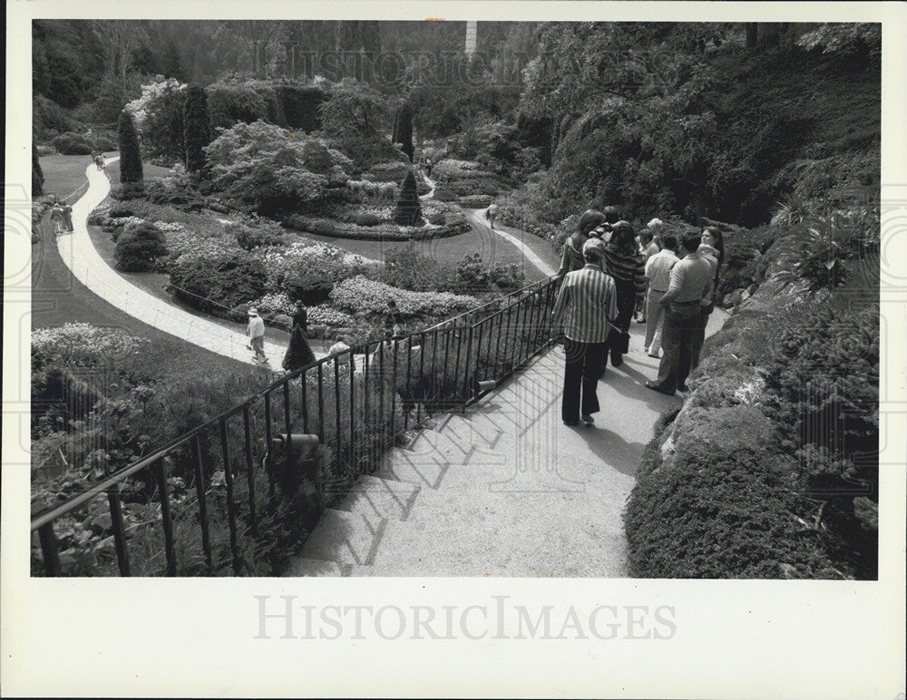 1981 Press Photo Butchart Gardens Victoria British Columbia Canada - Historic Images