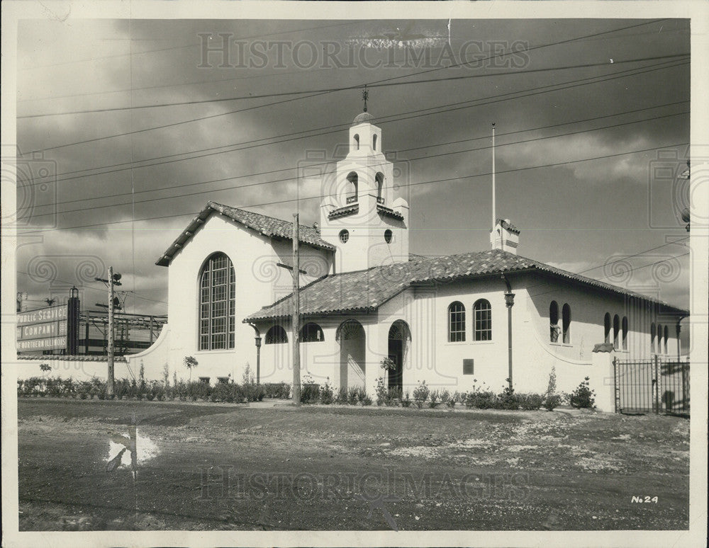 Press Photo power plant Vollmer road Flossmoor Illinois - Historic Images