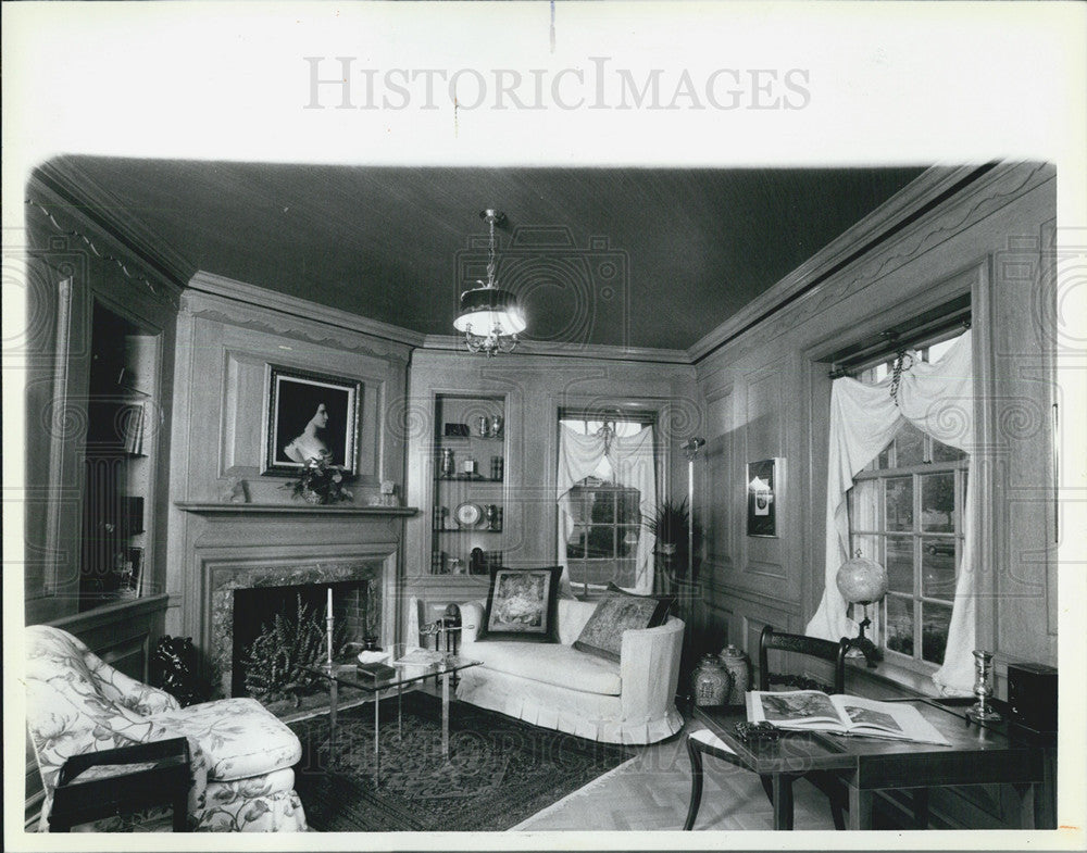 1987 Press Photo Designer Showcase Home Of The Oak Park River Forest Society - Historic Images