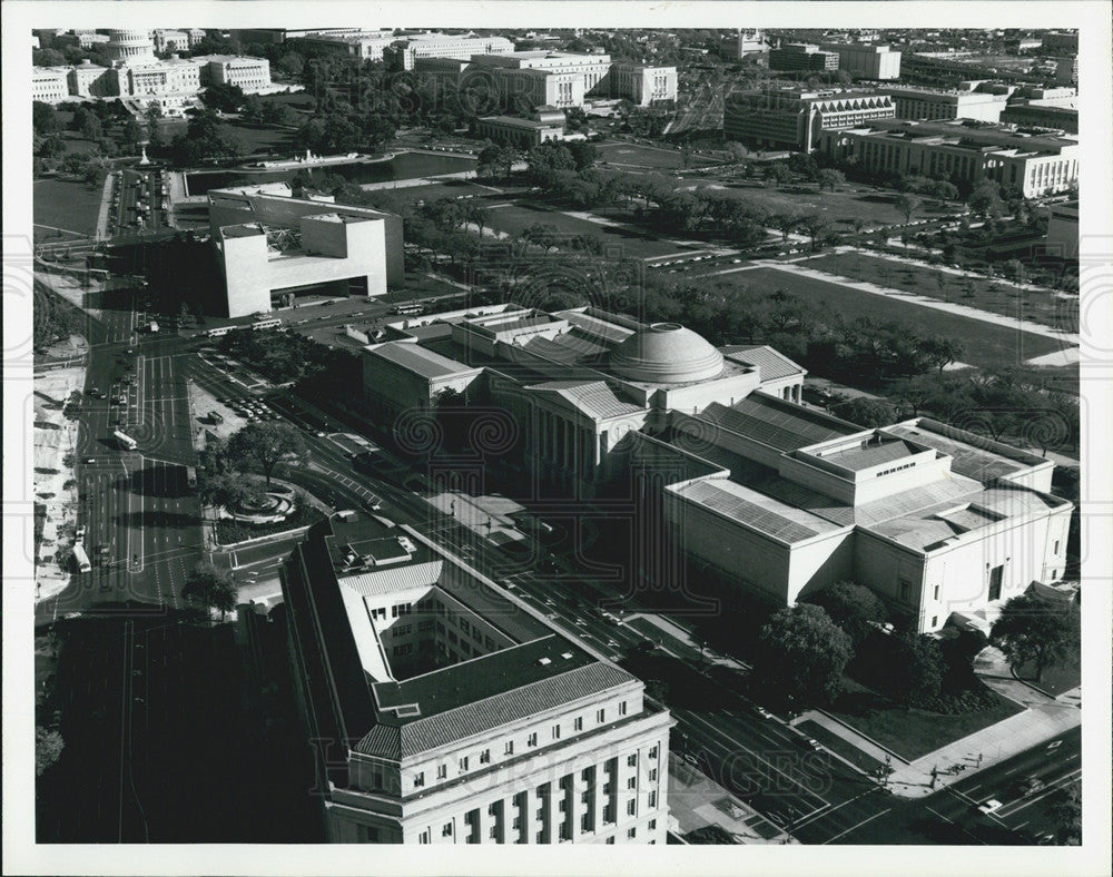 Press Photo Aerial View National Gallery Complex Buildings In Washington D.C. - Historic Images