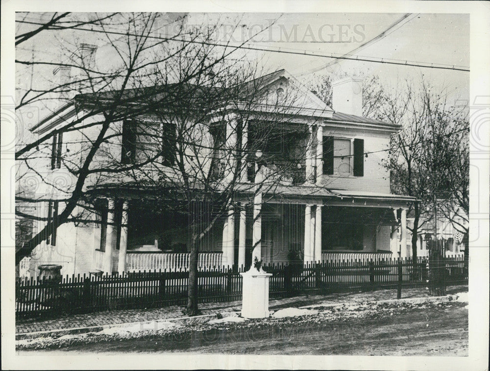 Press Photo &quot;Manse&quot; at Staunton, Virginia, Birthplace of Pres. Woodrow Wilson - Historic Images