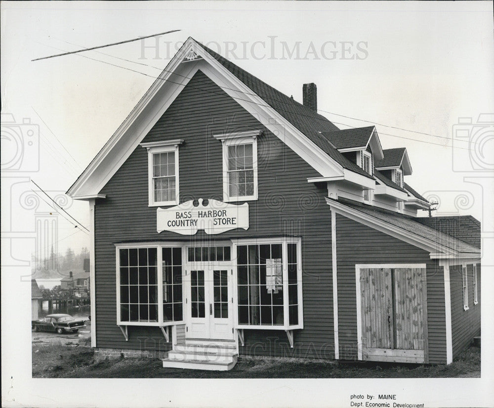 1965 Press Photo Bass Harbor Maine 1890&#39;s Celebration Country Store - Historic Images