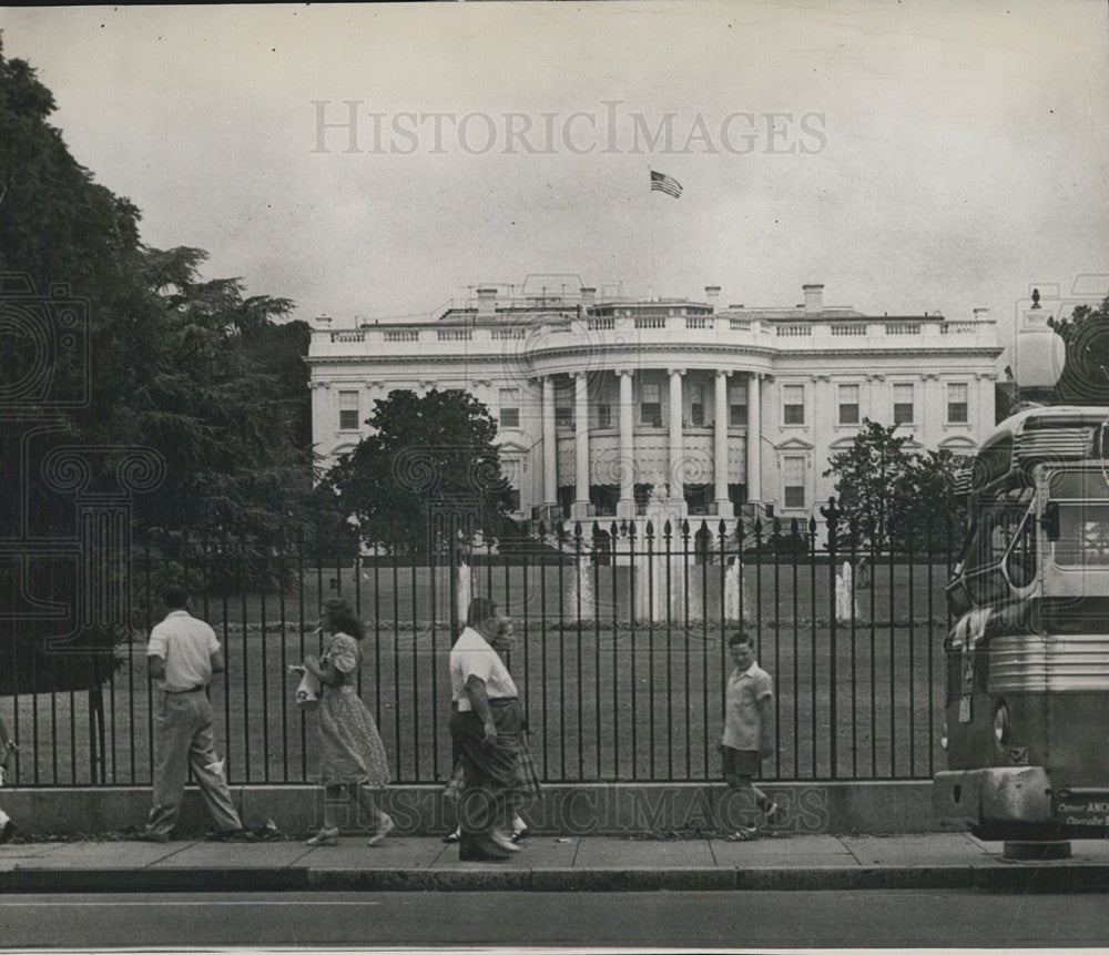 1951 Press Photo The White House in Washington, D.C. - Historic Images