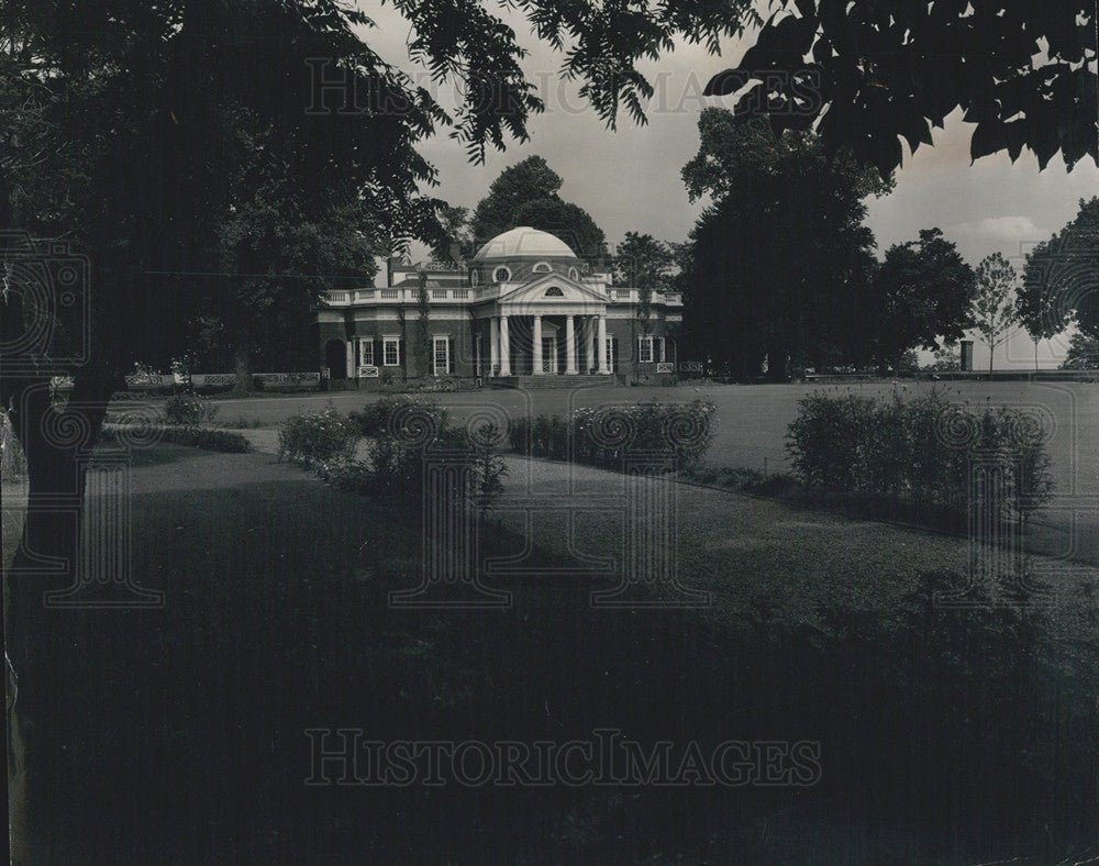 1986 Press Photo Thomas Jefferson home in Monticello - Historic Images
