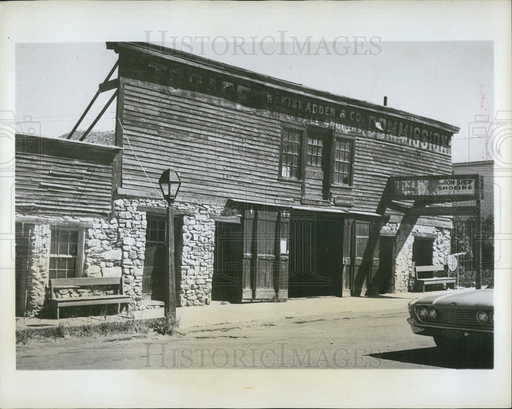 1964 Press Photo Montana Historical Landmark Called The Stable-Old West Building - Historic Images