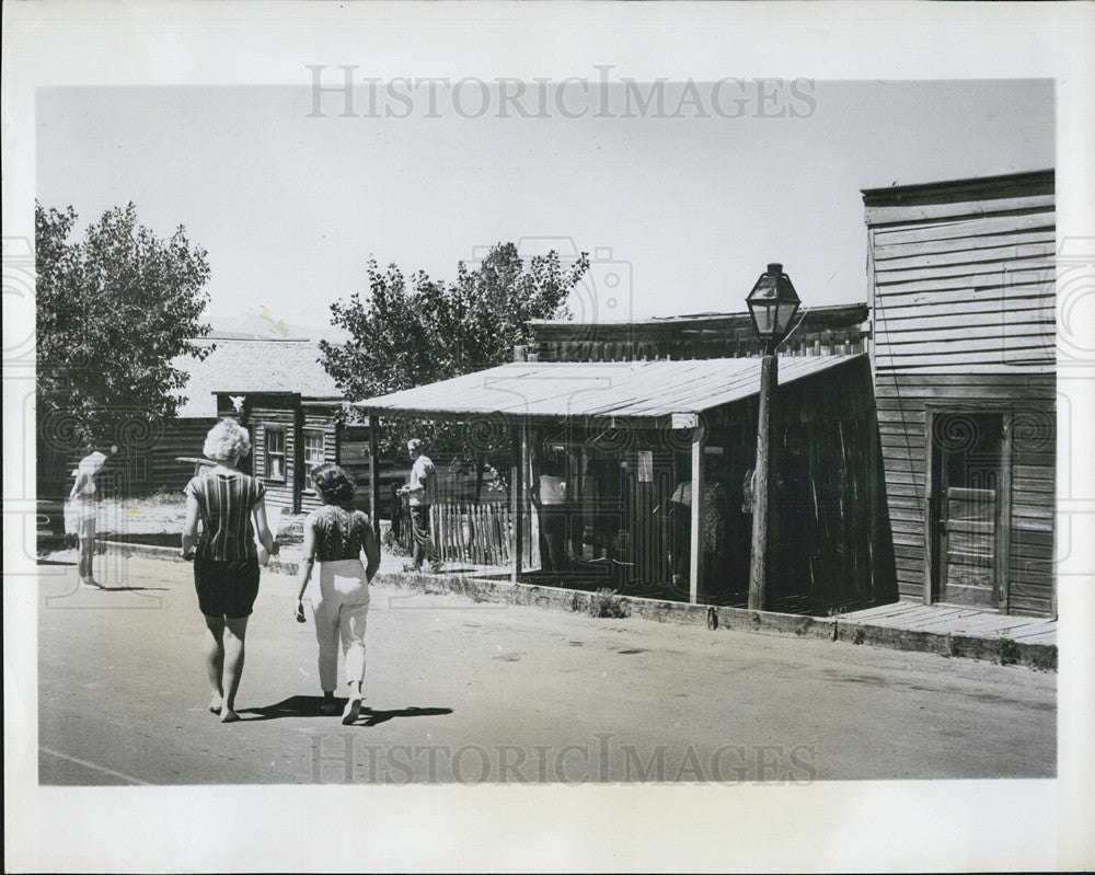 1972 Press Photo Montana&#39;s Virginia City In Old West Buildings Exterior - Historic Images