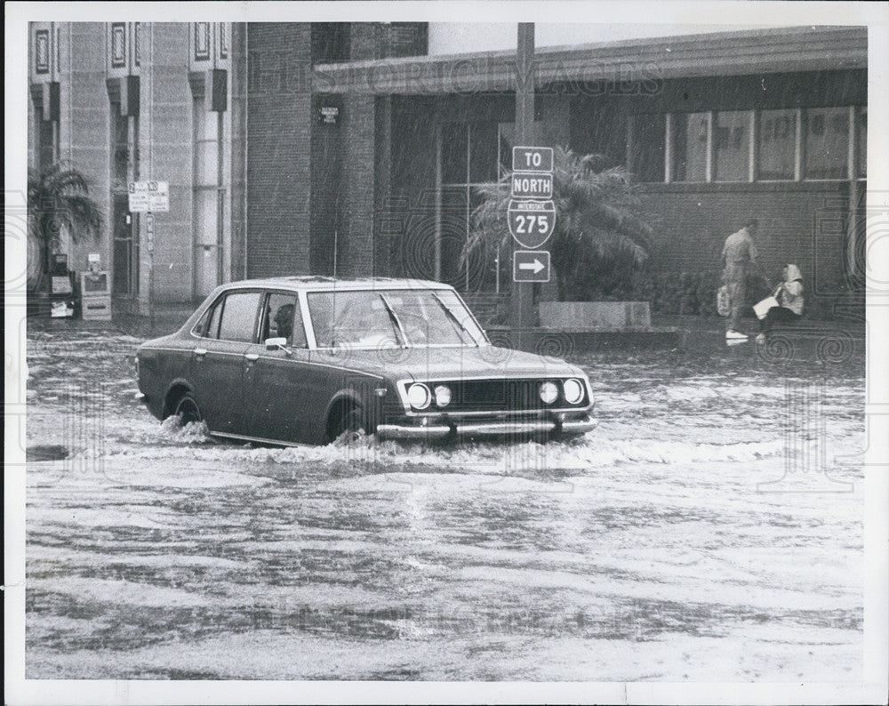 1979 Press Photo Thunder storm causes flood at Pinellas County - Historic Images