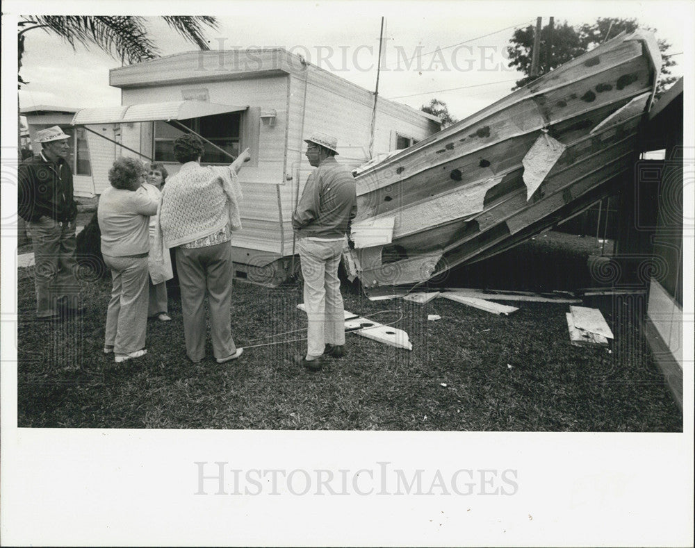 1982 Press Photo Carport Destroyed In Pinalles County During Storm - Historic Images