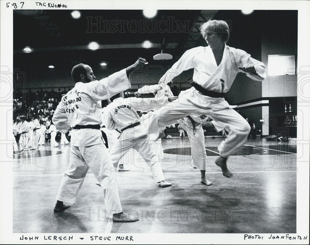 1982 Press Photo Tae Kwon Do World Expo In Pinellas Park High - Historic Images