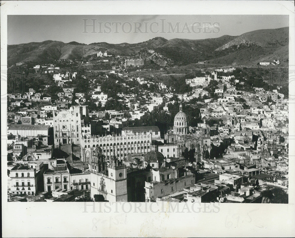 1978 Press Photo Spanish Colonial City Of Guanajuato Aerial - Historic Images