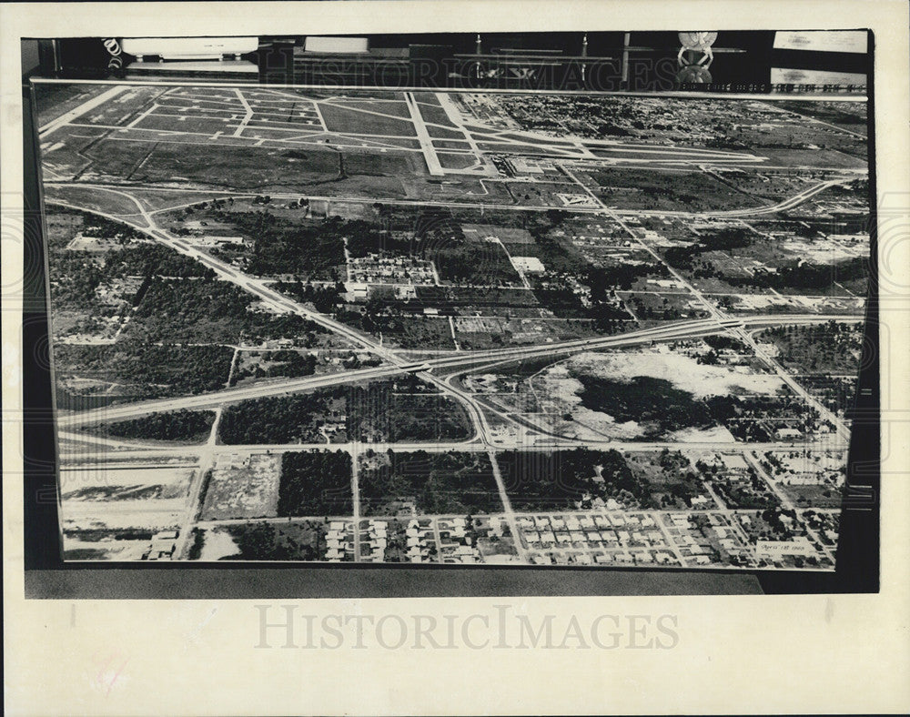 1991 Press Photo Tampa Florida Aerial View - Historic Images