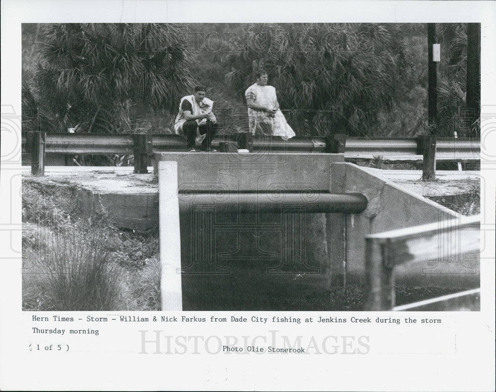 1990 Press Photo Hern times Storm Wiliam and Nick Farkus - Historic Images