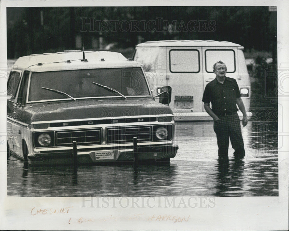 1978 Press Photo storm Flooding Florida - Historic Images