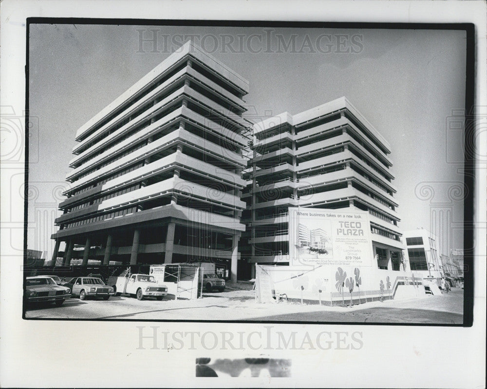 1981 Press Photo TECO Building And Paragon Plaza In Downtown Tampa - Historic Images