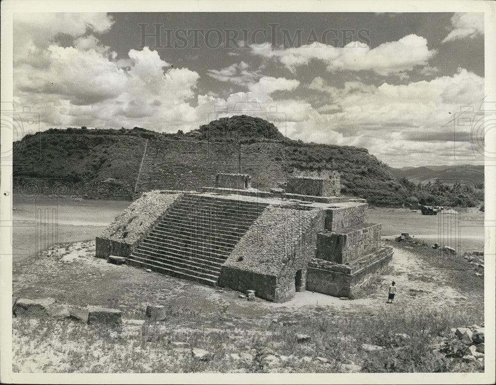 Press Photo Citadel Monte Alban Oaxaca Southern Mexico Ruins Archeological - Historic Images