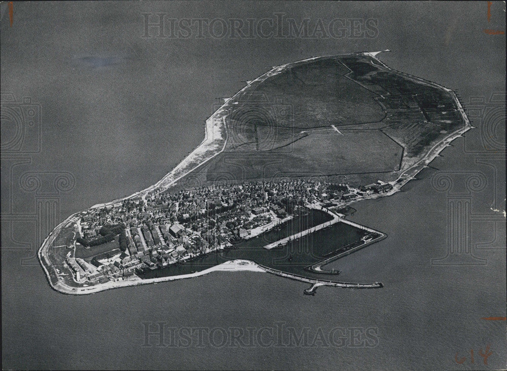 1957 Press Photo The Island of Urk Before Reclamation - Historic Images