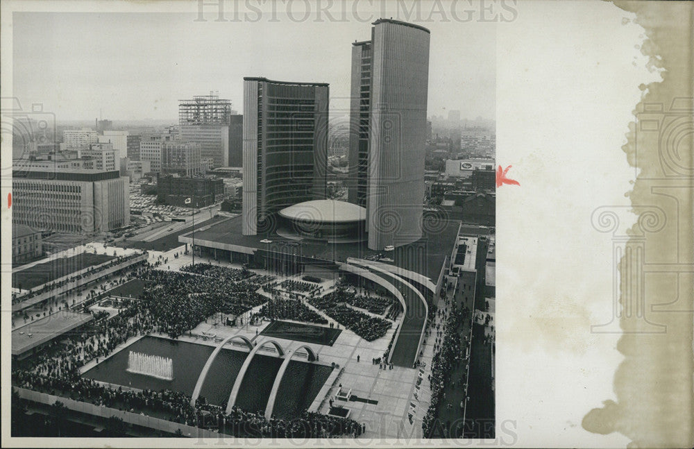 1963 Press Photo Toronto City hall Opened - Historic Images