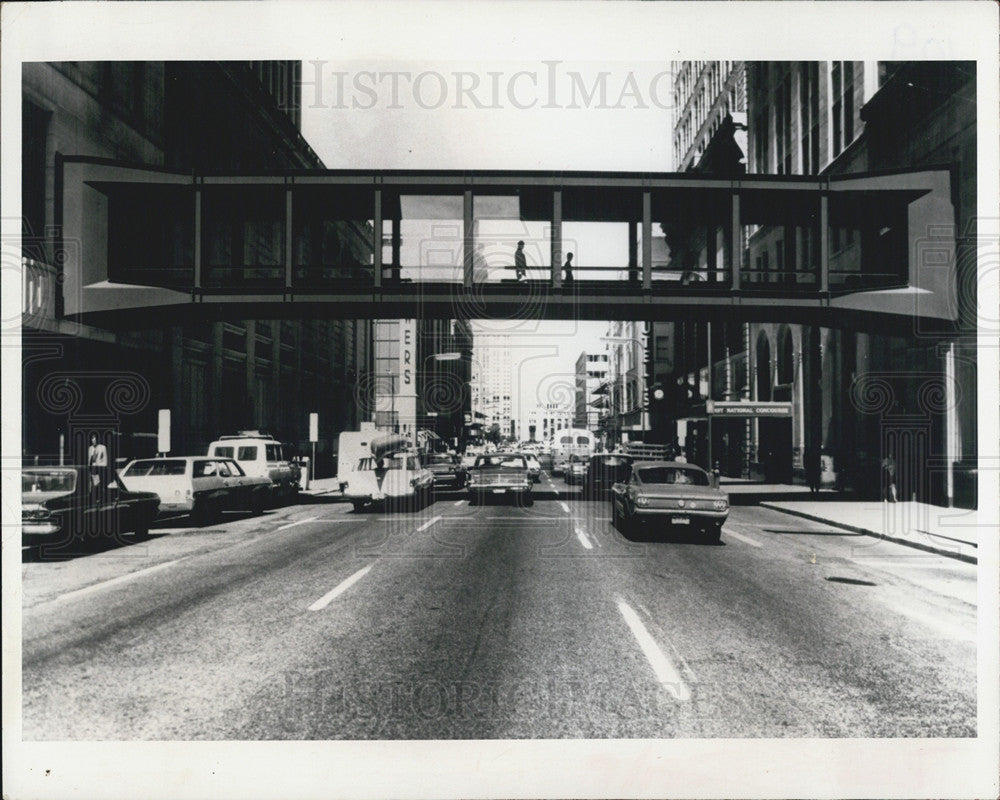 1970 Press Photo Pedestrian Skyways Project Minneapolis, Minnesota - Historic Images