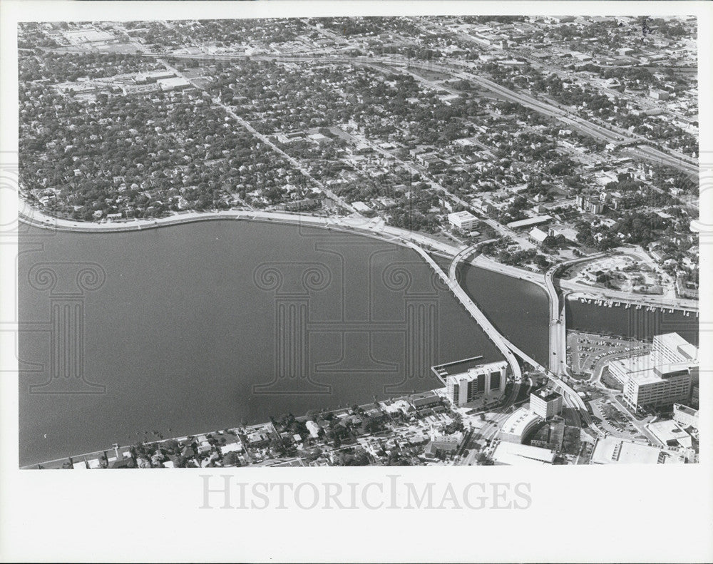 1987 Press Photo Arial View St. Petersburg - Historic Images