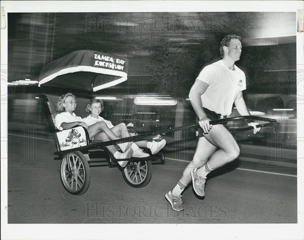 1988 Press Photo Rickshaw/Glenn Oken/Susan Laney/Lisa Gauger - Historic Images