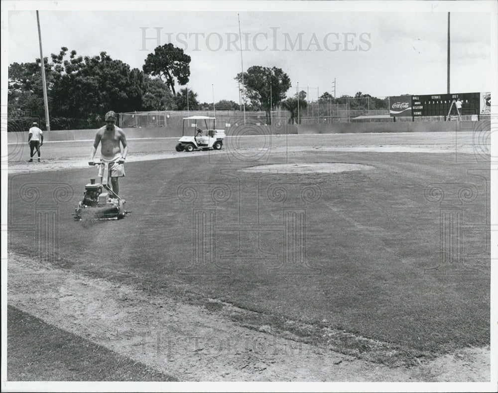 1992 Press Photo Frank Bowman/Little League Baseball Field/Gulfport Tournament - Historic Images