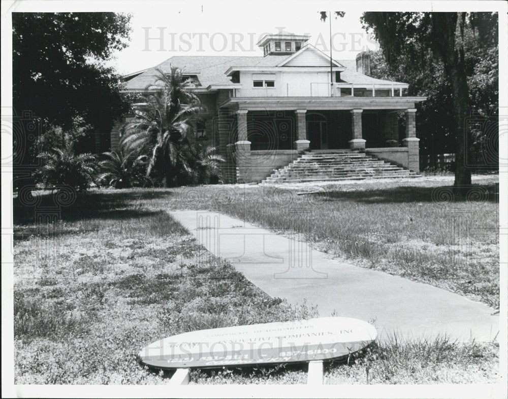 1988 Press Photo the Biglow House At Tampa Fla. - Historic Images