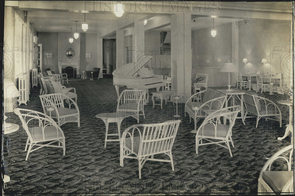 Press Photo Interior of the Detroit Hotel - Historic Images