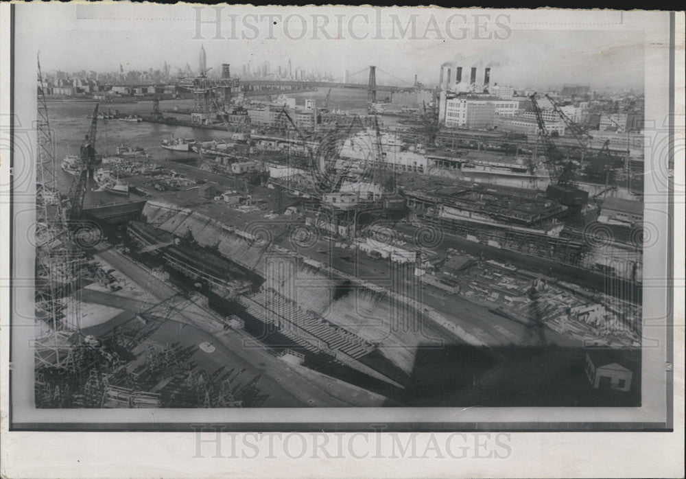 1964 Press Photo Brooklyn Navy Yard is selected for Shutdown - Historic Images