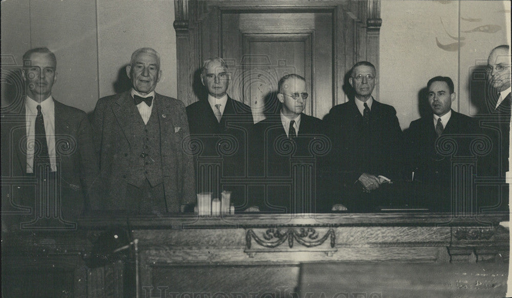 1933 Press Photo Denver Dist. Judges: Henley A. Colvert,Geo F. Dunklee,Otto Bock - Historic Images
