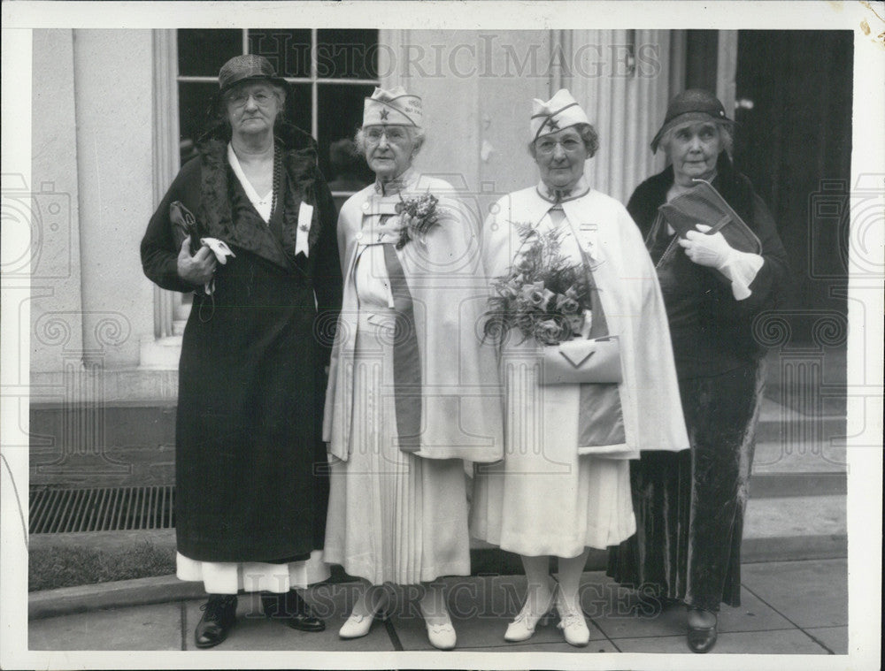 1934 Press Photo Leaders of the National Gold Star Mothers Organization - Historic Images