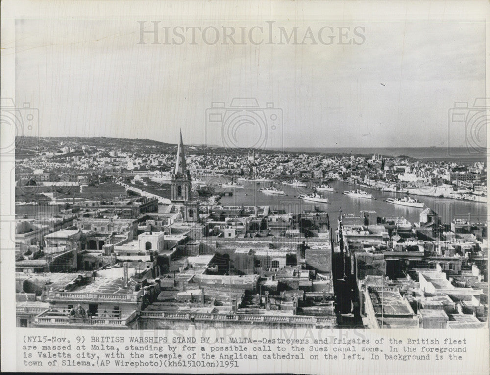 1951 Press Photo British warship Cathedral - Historic Images