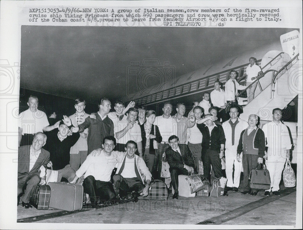 1966 Press Photo Cruise Ship Viking Cruise - Historic Images