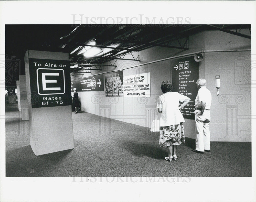 1986 Press Photo Tampa International Airport Construction - Historic Images