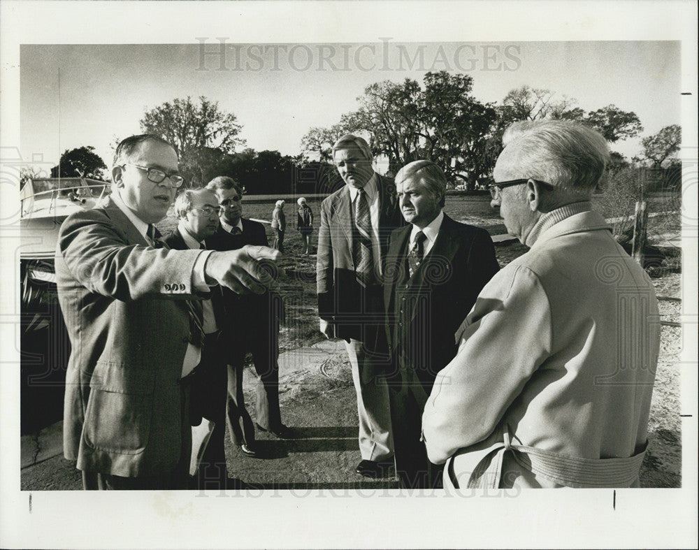 1980 Press Photo William Rose, Bill Trefz, C.C Melton, Barry Doyle, John Carroll - Historic Images