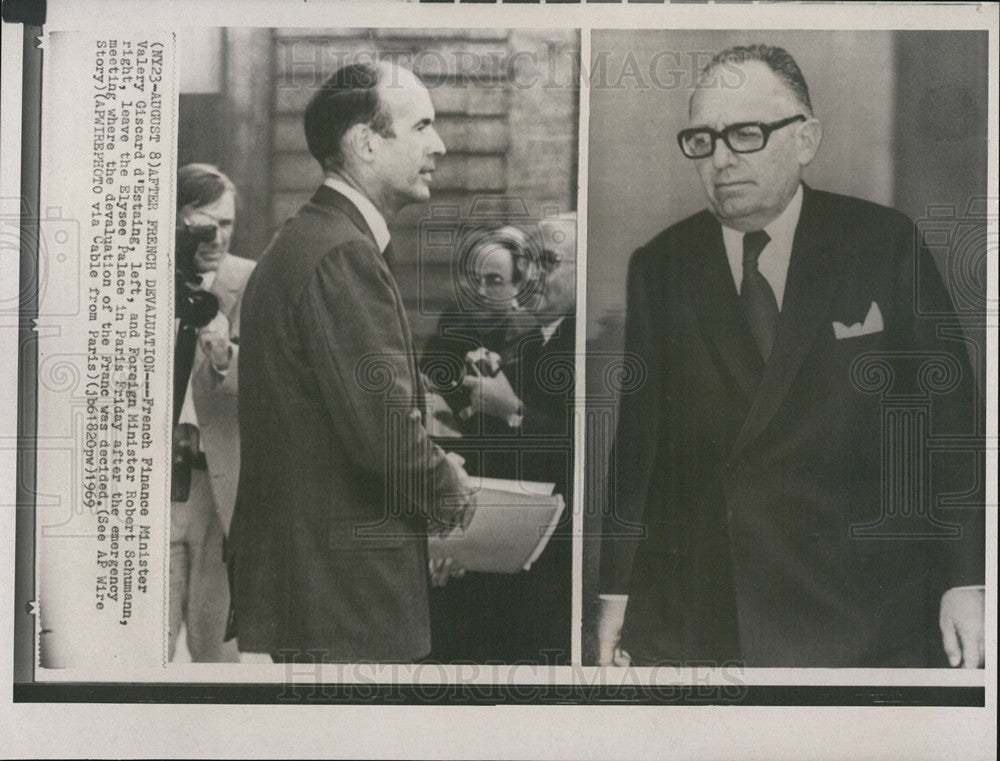 1969 Press Photo French Finance Minister Valery Giscard d&#39;Estaing - Historic Images