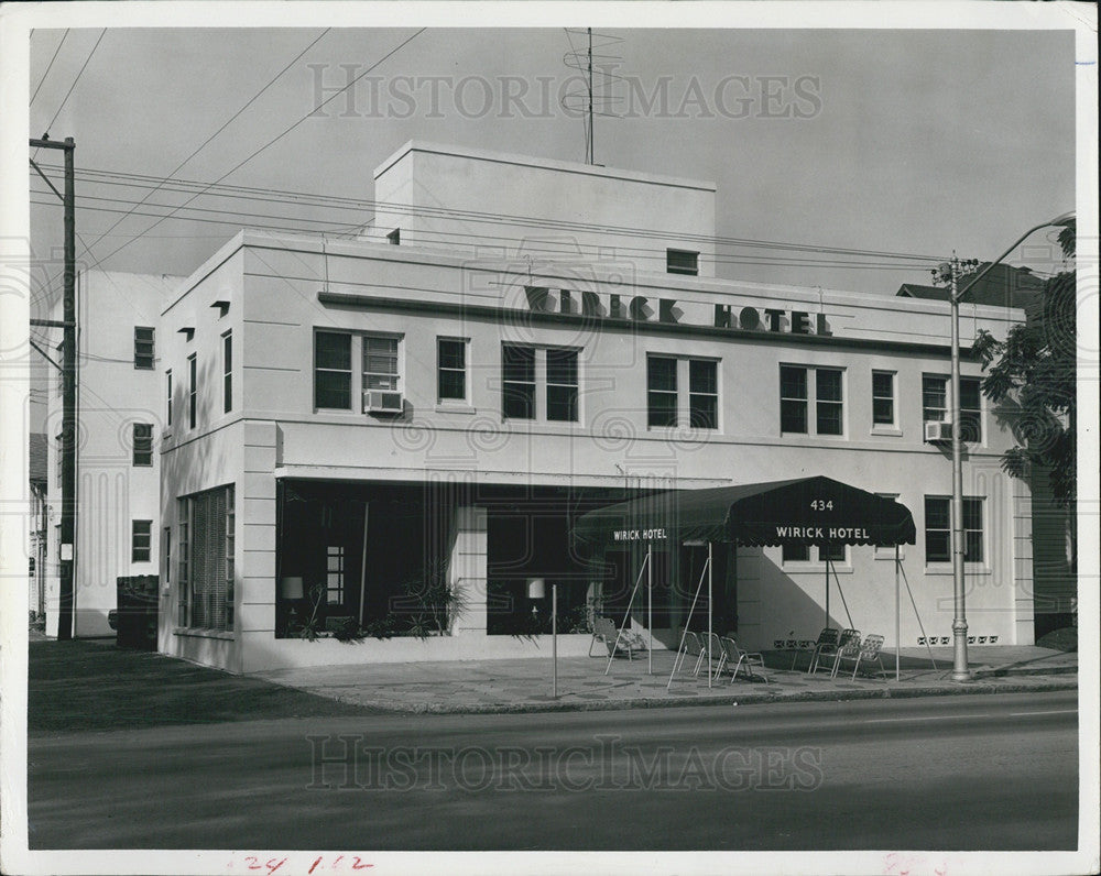 1966 Press Photo Wrick Hotel sold via Exchange route - Historic Images