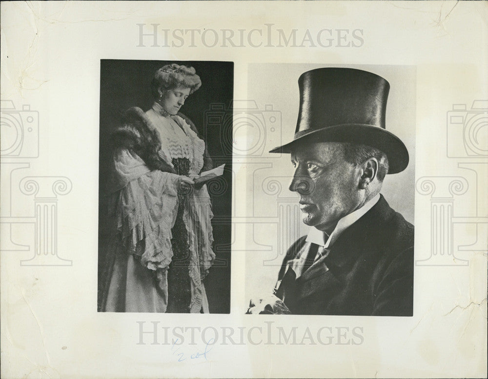 1965 Press Photo Edith Wharton And Henry Jones By Author Millicent Bell - Historic Images