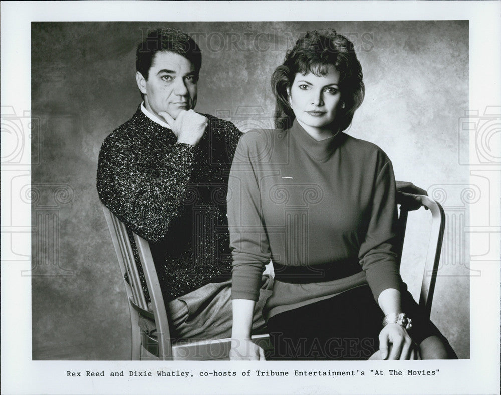 Press Photo Copy Rex Reed And Dixie Whaley in &quot;At the Movies&quot; - Historic Images