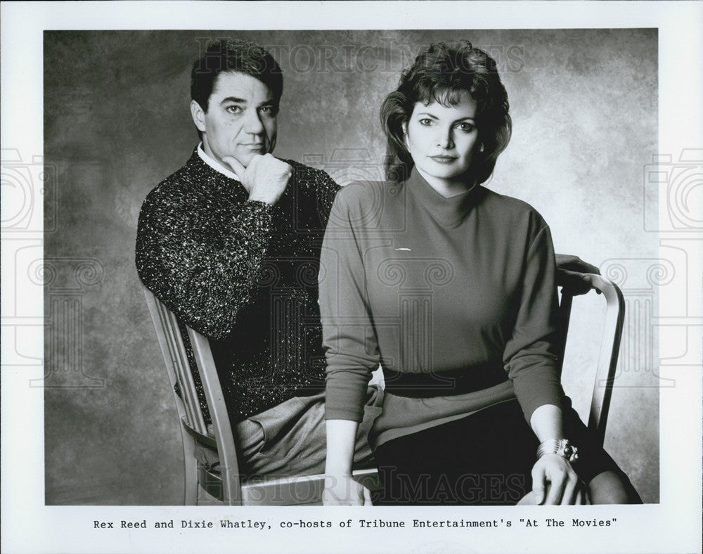 Press Photo Copy Rex Reed And Dixie Whaley in "At the Movies" - Historic Images