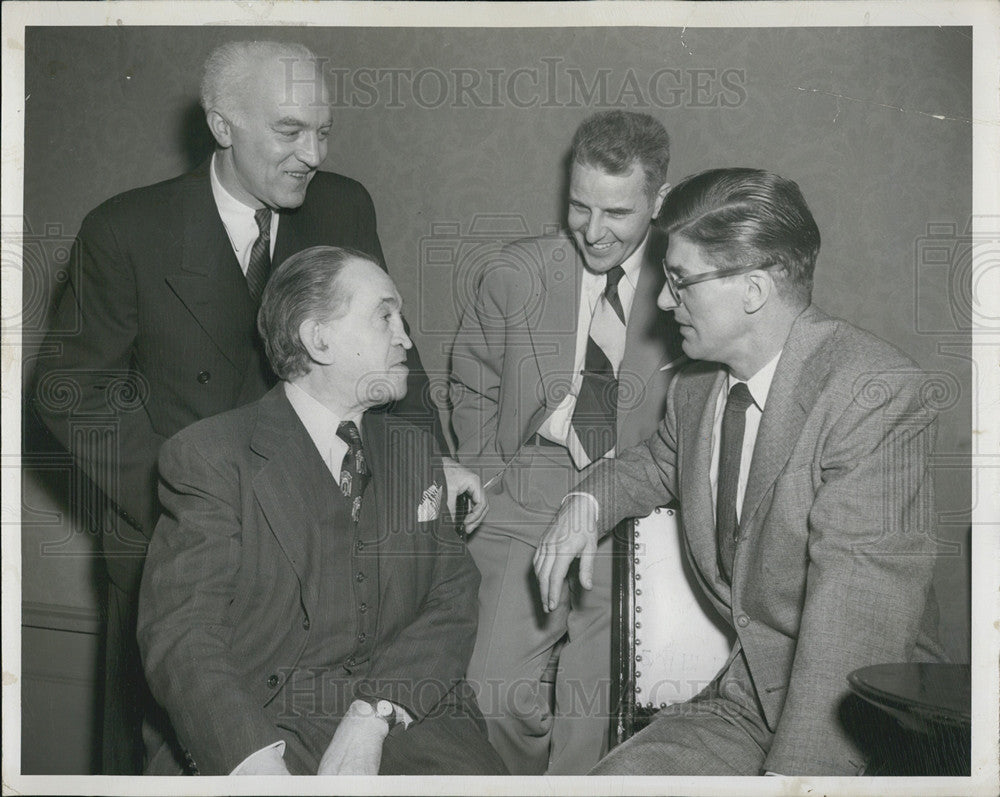 1951 Press Photo Book &amp; Authors Luncheon Blackstone Hotel Paul M. Angle - Historic Images