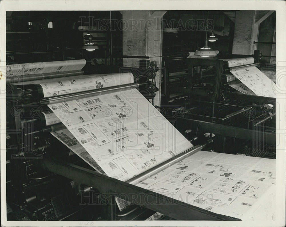 1940 Press Photo Daily News Press Room - Historic Images
